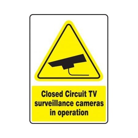 Safety Sign CLOSED CIRCUIT TV  MSEC543XP